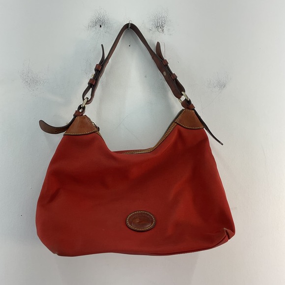 Dooney & Bourke Handbags - Dooney & Bourke Red Canvas Top Handle Bag for Women Purse Handbag